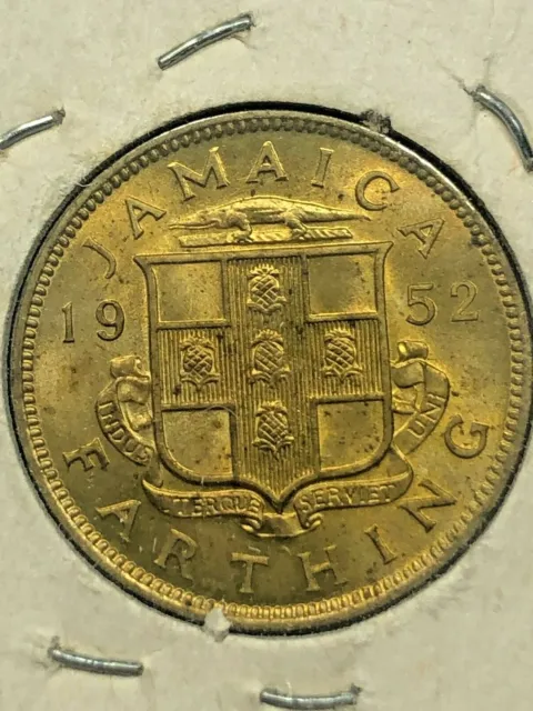 1952 Jamaica Farthing Foreign Coin #226