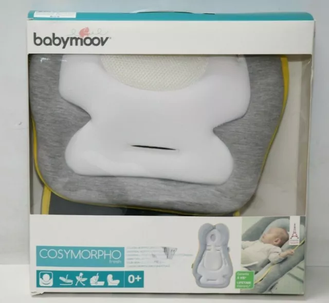 Babymoov Cosymorpho fresh smokey - anatomisches Stütz/Lagerungskissen für Babys