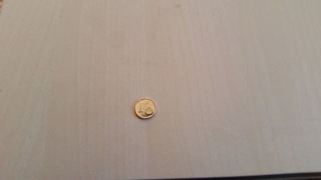 1 Cent Fehlprägung Messing Wert 1 CENT FEHLPRÄGUNG, euro Messing statt Kupfer, Gold Farbe Perfekter