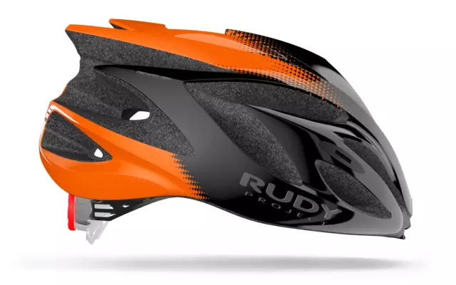 Casco Bici Rudy Project Rush Per Ciclismo Black Orange Bicicletta Caschetto 3