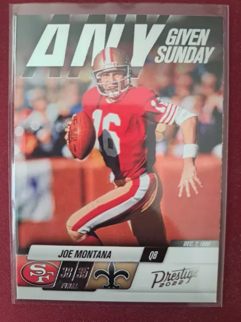 Joe Montana ANY GIVEN SUNDAY 2022 Panini Score NFL #12 San Francisco 49'ers