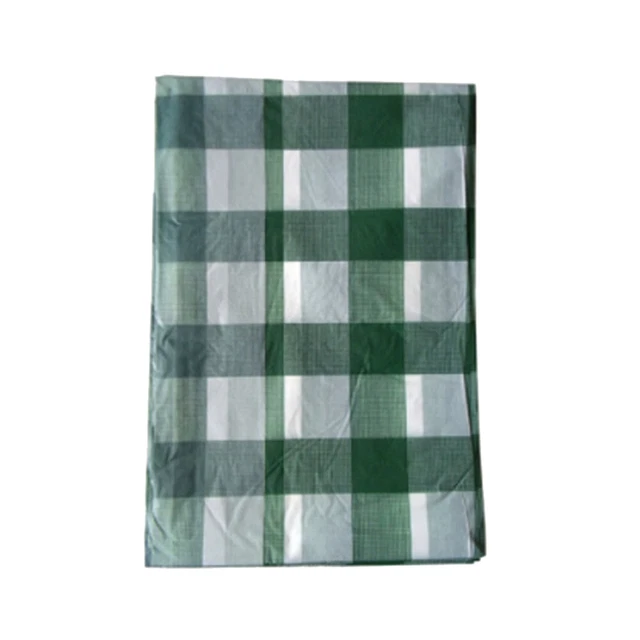 QIANQUHUI Tovaglia ricamata per tavolo da pranzo, antipolvere, a prova di perdite, in cotone e lino, rettangolare, 140 x 140 cm, 2-4 posti