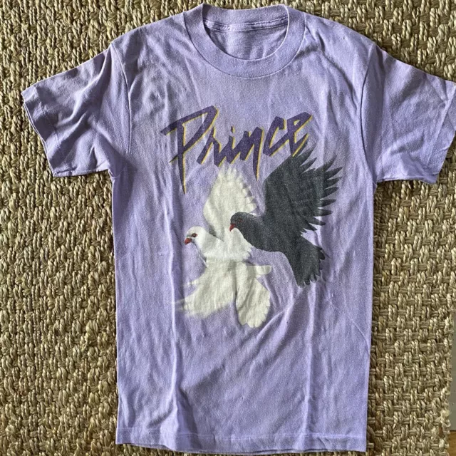 Vintage 80s Prince And The Revolution T Shirt Medium  1984 1985 Tour Doves Cry