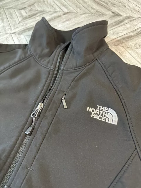 The North Face Jacket Womens XS Full Zip Up Black Outdoors Logo Hiking