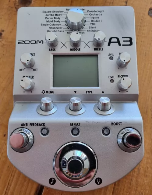 Zoom A3 Acoustic Guitar Modelling Pedal