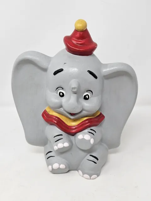 Vintage Walt Disney Productions Dumbo Red hat Elephant Ceramic Figurine 1973