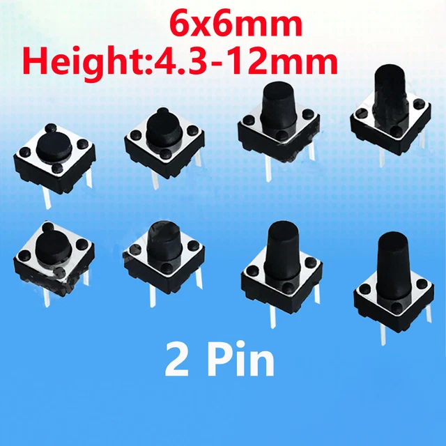 Microinterruttori Tattili 4 Pin - 60 Coppie Per Circuiti Elettronici - Foto 7