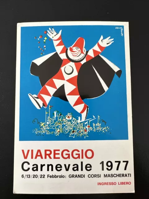 Cartolina Ufficiale Carnevale Di VIAREGGIO 1977