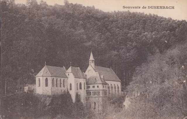 CPA 68 Ribeauvillé Ste Marie aux Mines SOUVENIR OF DUSENBACH - Church of Notre-Dame