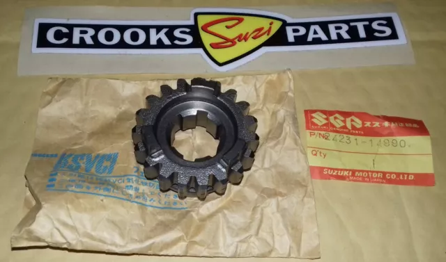 NOS 24231-14990 RM465 X 1981 Genuine Suzuki 19T 3rd Drive Gear