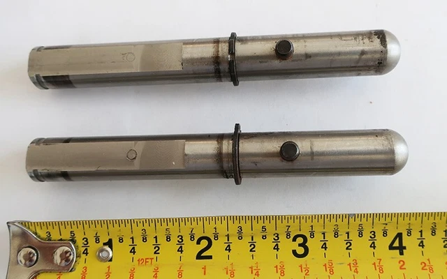 (2) AXLES, BRUSH BEARING STUB, WINDSOR CHARIOT iVACUUM CV28 RIDE ON, 86227720