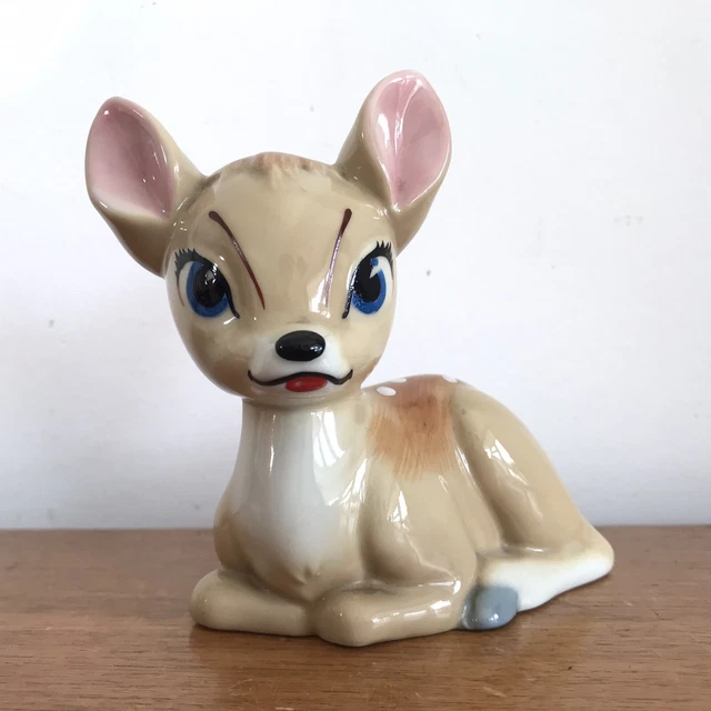 VINTAGE WADE WALT Disney Bambi 'Blow Up' Figure Deer Fawn Porcelain £18