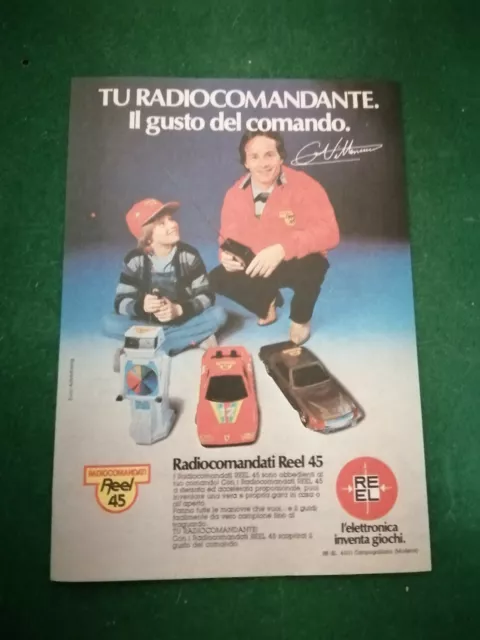 PUBBLICITA' ORIGINALE ADVERTISING RE EL "GILLES VILLENEUVE" del 1980 Autografo