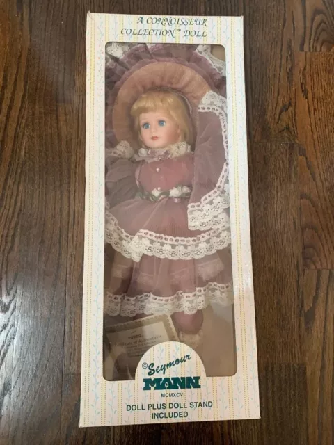 NIB: Vintage Seymour Mann "10th Anniversary Caroline" Porcelain Doll