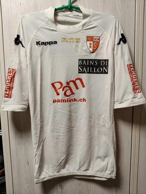 Maillot FC Sion Domicile 2017/18 - Match Issue #13 Kasami (Taille XL)