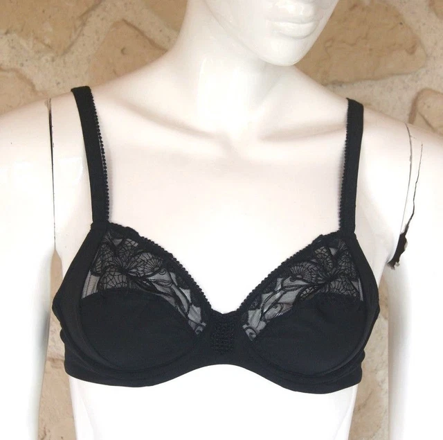 Soutien-gorge LOU PARIS - Taille 90B | Noir En Polyamide | Neuf Avec étiquettes