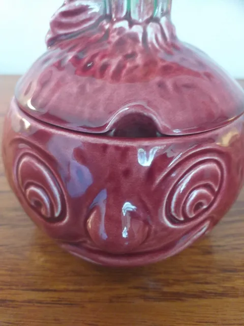 Sylvac Beetroot Face Pot with Lid No. 4553 Vintage Retro Collectable 2