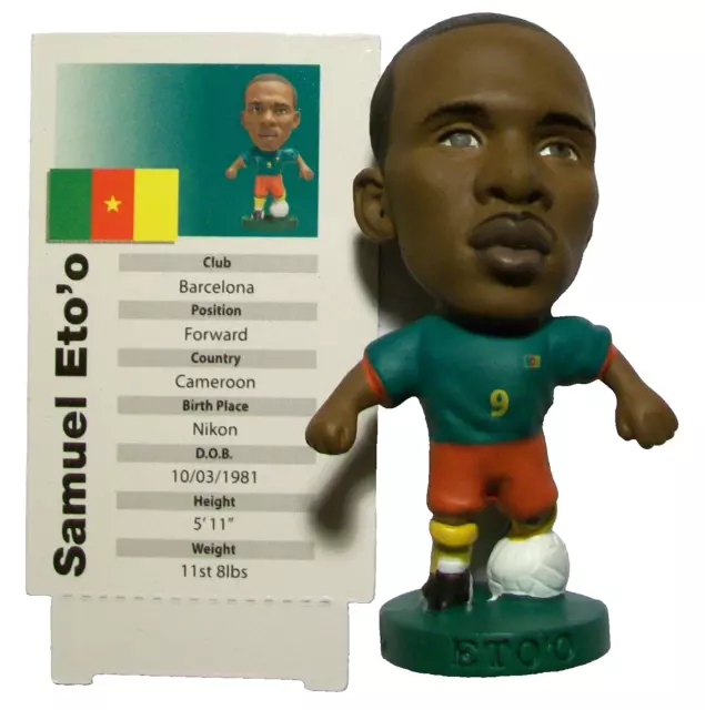 Corinthian Prostars CAMEROON Home ETO'O PR085 Loose With Card Retail Game Figure