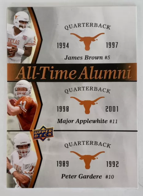 2011 Upper Deck Football Texas All-Time Alumni ATAT-BAG Brown Applewhite Gardere