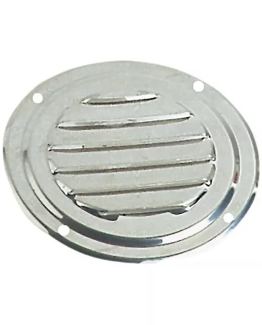 Grille d'aération circulaire en inox Ø 178 mm - avec moustiquaire