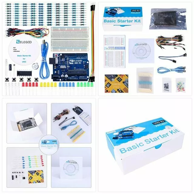 ELEGOO UNO Project Basic Starter Kit with Tutorial and UNO R3 Board Compatible w