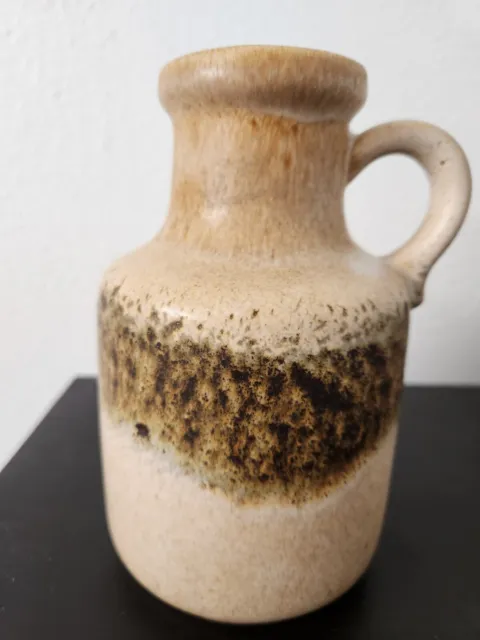 Vintage Mid Century West Germany Fat Lava 6.5" Pottery Vase 414-16