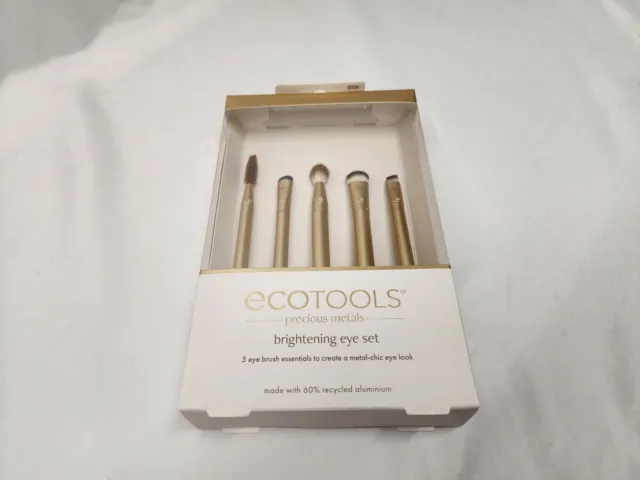 Ecotools Precious Metals, Brightening Eye Set, 5 Piece Set 60% Recycled Aluminum