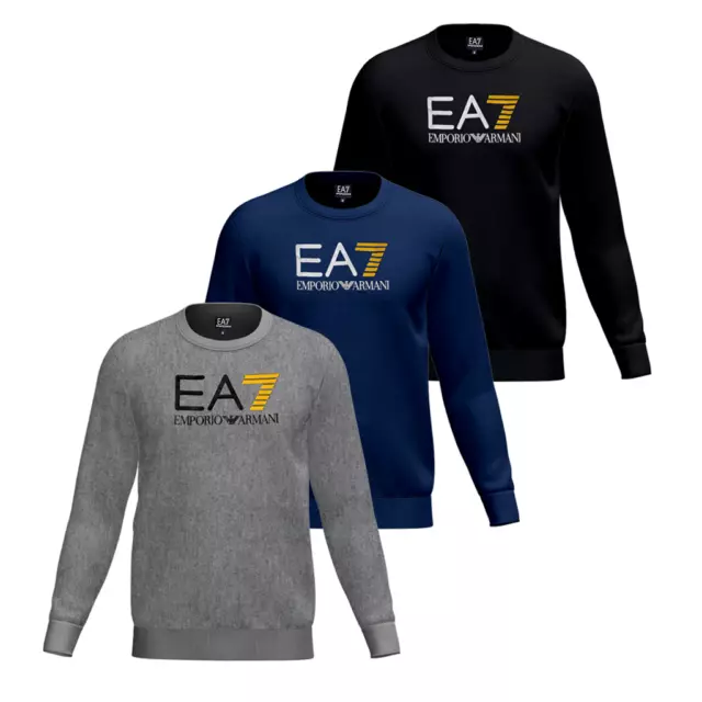 Mens Emporio Armani EA7 Sweatshirts crew neck Sizes S-2XL | Clarence Sale