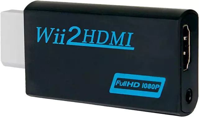 Adapter,Wii to HDMI Adapter 1080P/720P HD Converter Adapter Mit 3,5Mm Stereo Aud