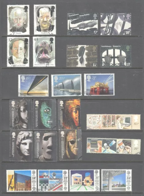 GB Commemoratives Fine Used Sets   1971 - 1989