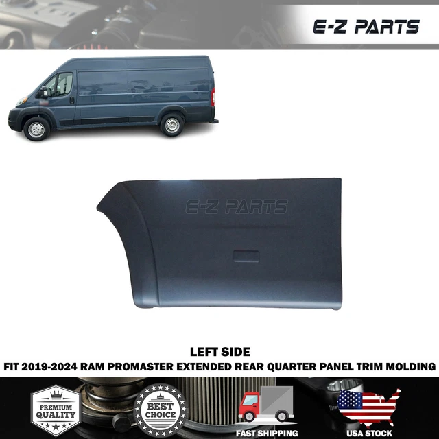 thumbnail image 2 of Black Textured Clip-On Body Side Molding For 2019-2025 Ram ProMaster 1500-3500 2 of 6