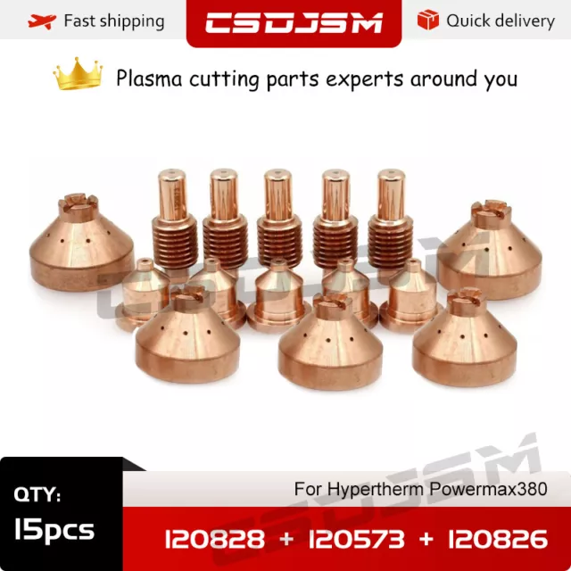 CSDJSM 15pcs 120828 120573 120826 Plasma nozzle For Hypertherm Powermax600 Torch