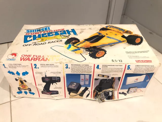 Buggy Voiture Teleguidee Vintage Shinsei Cheetah1/12 Commandee Radio Elecon