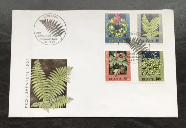 Switzerland Suisse 1993 - canceled FDC First Day cover with Michel No. 1512-1515