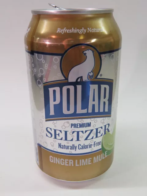 Craft Empty Can ~ POLAR Beverages Ginger Lime Mule Seltzer Water ~ Worcester, MA