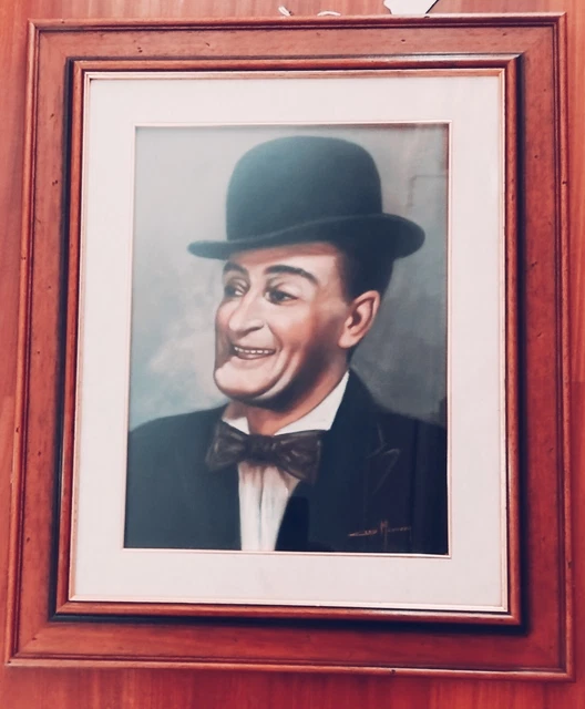 Ciro Morrone -  dipinto Olio Su Tela - Opera Unica - Ritratto di Totò 30x40