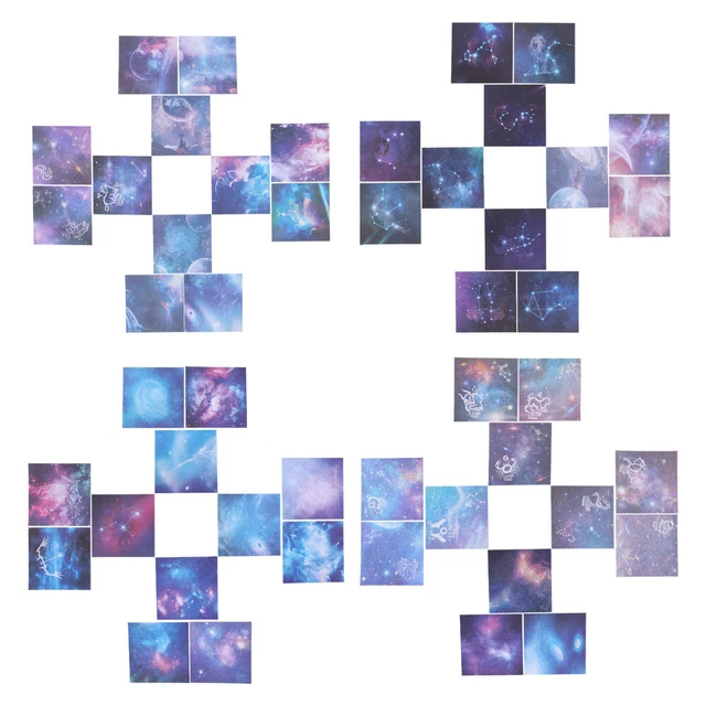 4 Sets DIY Papiere Quadrat Falten Papier Platz Kran Papier