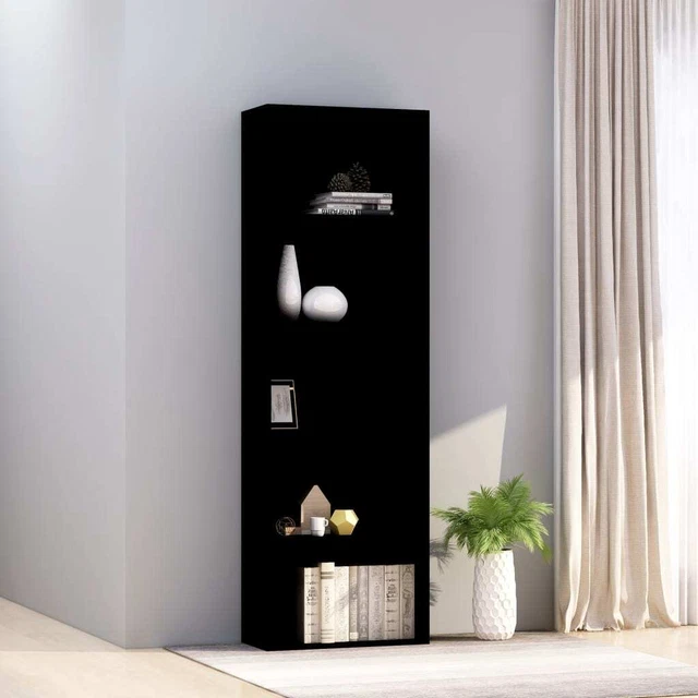 Vidaxl Libreria a 5 Ripiani Nera 60x30x189 cm in Truciolato