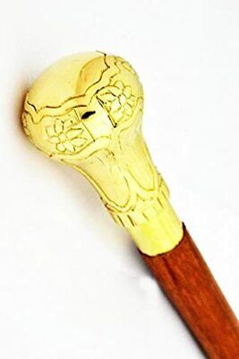 Brass Nautical Walking Stick Style Beautiful Walking Wooden Cane Men Strong gift