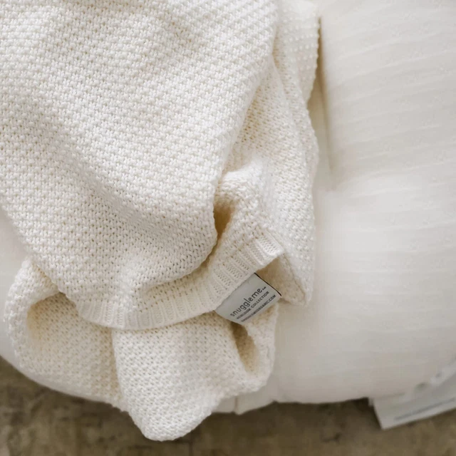 Snuggle Me infant lounger cover Natural Knit