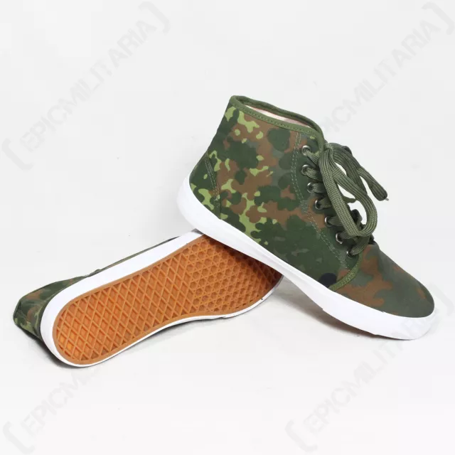 Miltec Military Style FLECKTARN Camouflage BASEBALL BOOTS - All Sizes Trainers
