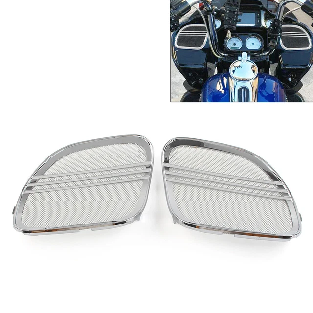 Coperture Laterali Parabrezza Per Harley Road Glide 2015-2018 - 2 Pezzi, Colore Argento - 3