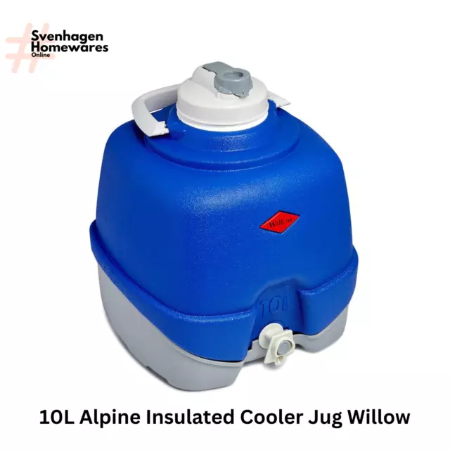 Willow 10L Alpine Insulated Cooler Jug - Heritage Blue/Multi 3