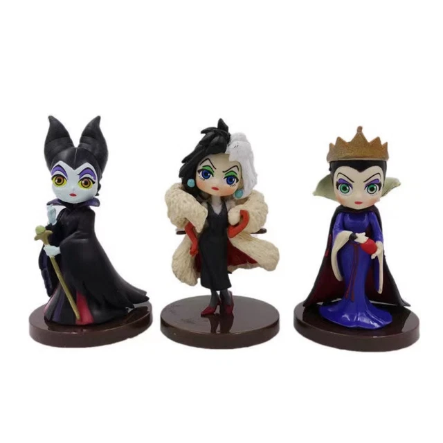 Lot Figurines Cruella d'Enfer De Vil Reine-Sorcière 6 Cm Figure Collection Jouet