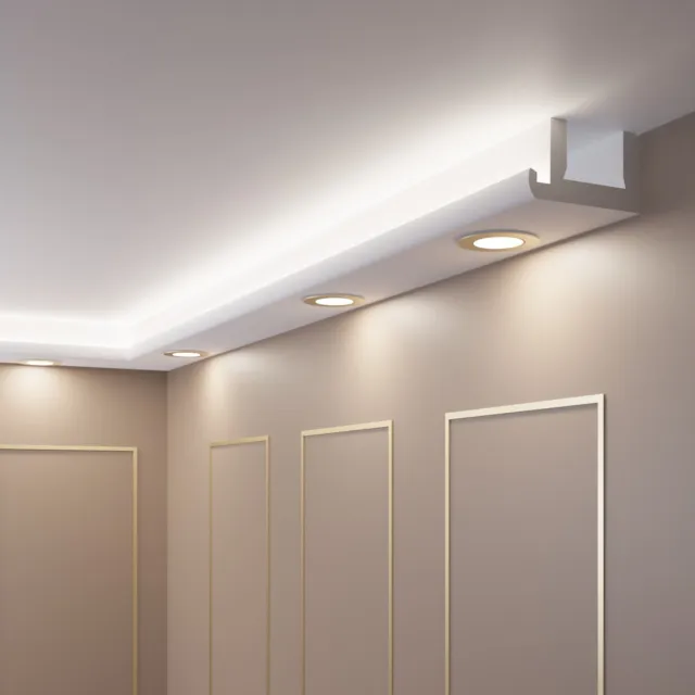 46m LED Spots Luz Moldura de Estuco para Iluminación Indirecta XPS OL-51