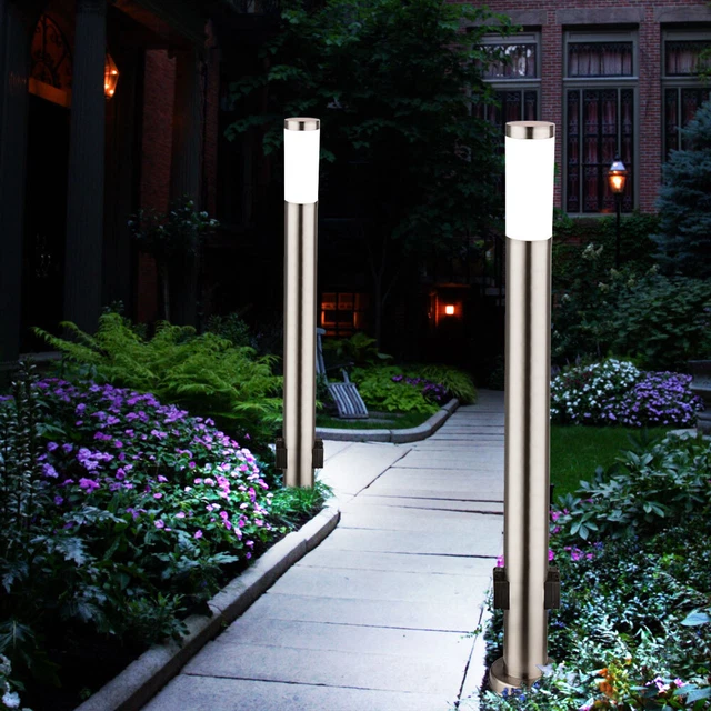 Torche Jardin YARDIN Torches De Jardin En Acier Inoxydable Lot De 6, Torches D'extérieur, Lampe à Huile Pour Exterieur Lampe A Huile Pour Torches Rechargeable Pour Balcon Et Terrasse Exterieur 81674389 Flambeau