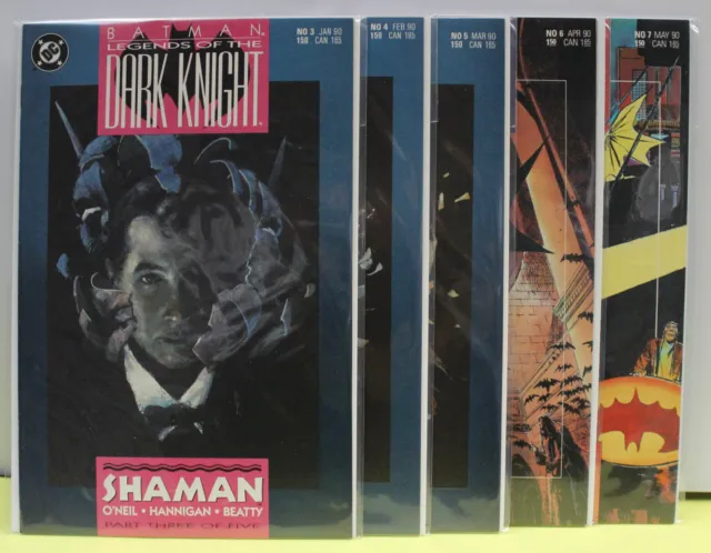 "Batman: Legends Of The Dark Knight" Lot - 5 Issues #3-#7 - High Grade Dc Comics