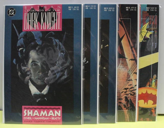 "Batman: Legends Of The Dark Knight" Lot - 5 Issues #3-#7 - High Grade Dc Comics