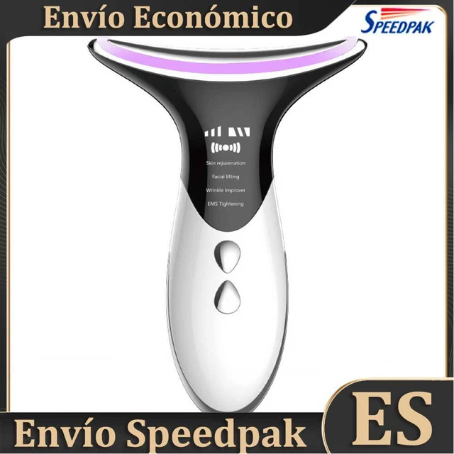 LED Therapy Neck Face Lifting Tighten Massager Reduce Double Chin Beauty Device
