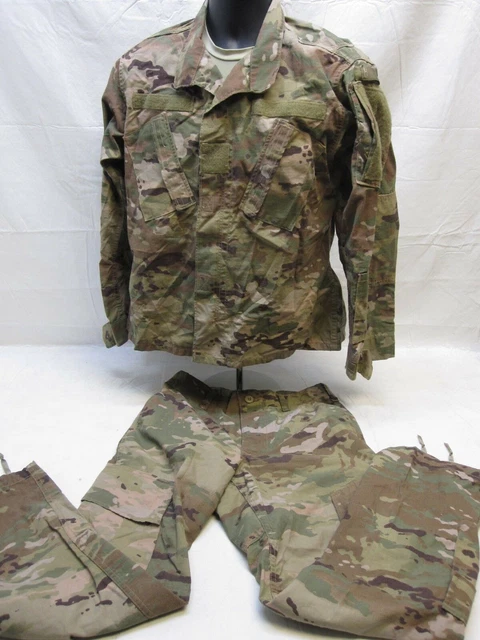 ARMY AIR FORCE OCP UNIFORM SET FLAME RESISTANT SMALL/LONG ACUs OCPs COAT+PANTS